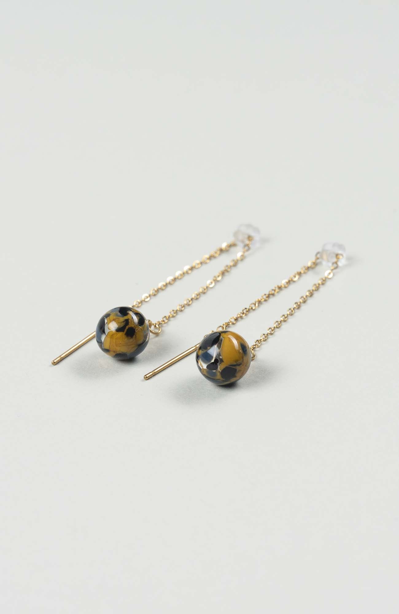 Boucles d’oreilles chaînettes Azura Doré
