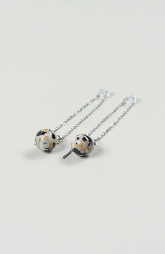 Boucles d'oreilles chaînettes Intense Argenté