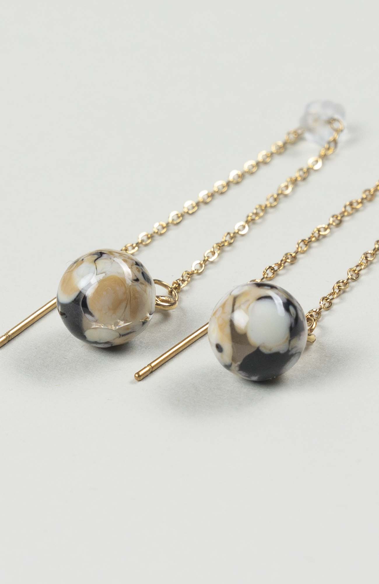 Boucles d&rsquo;oreilles chaînettes Intense Doré