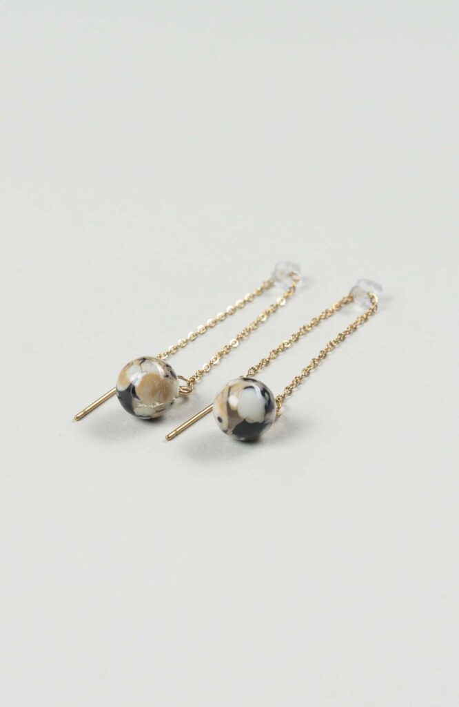 Boucles d'oreilles chaînettes Intense Doré