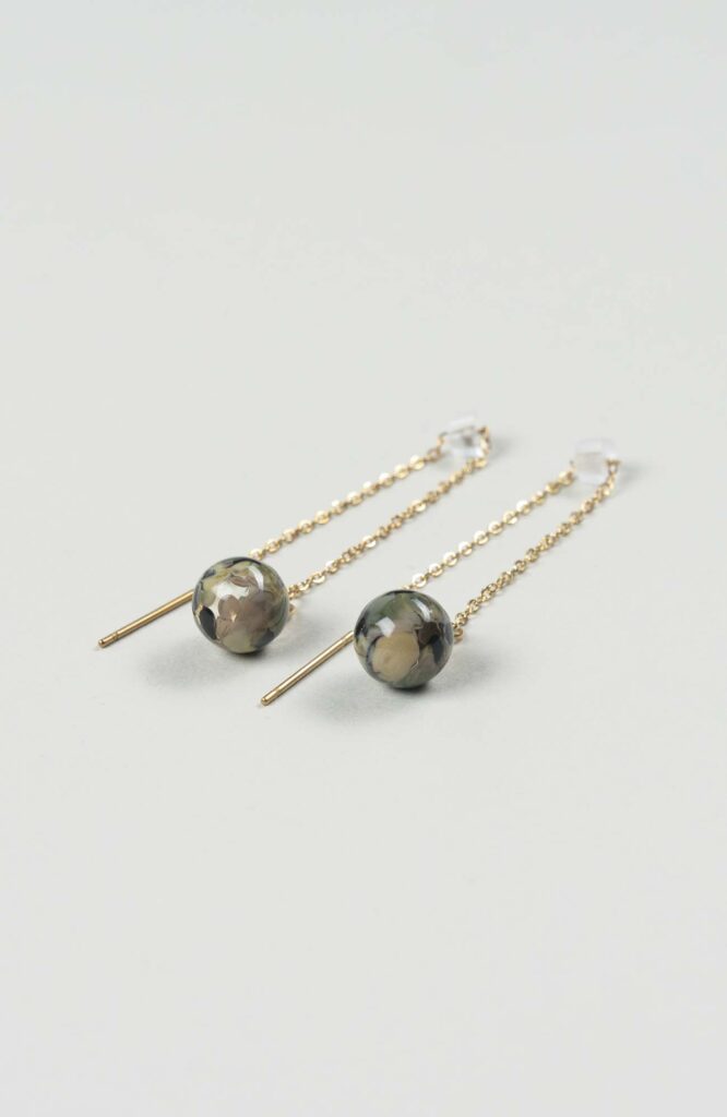 Boucles d'oreilles chaînettes British Doré