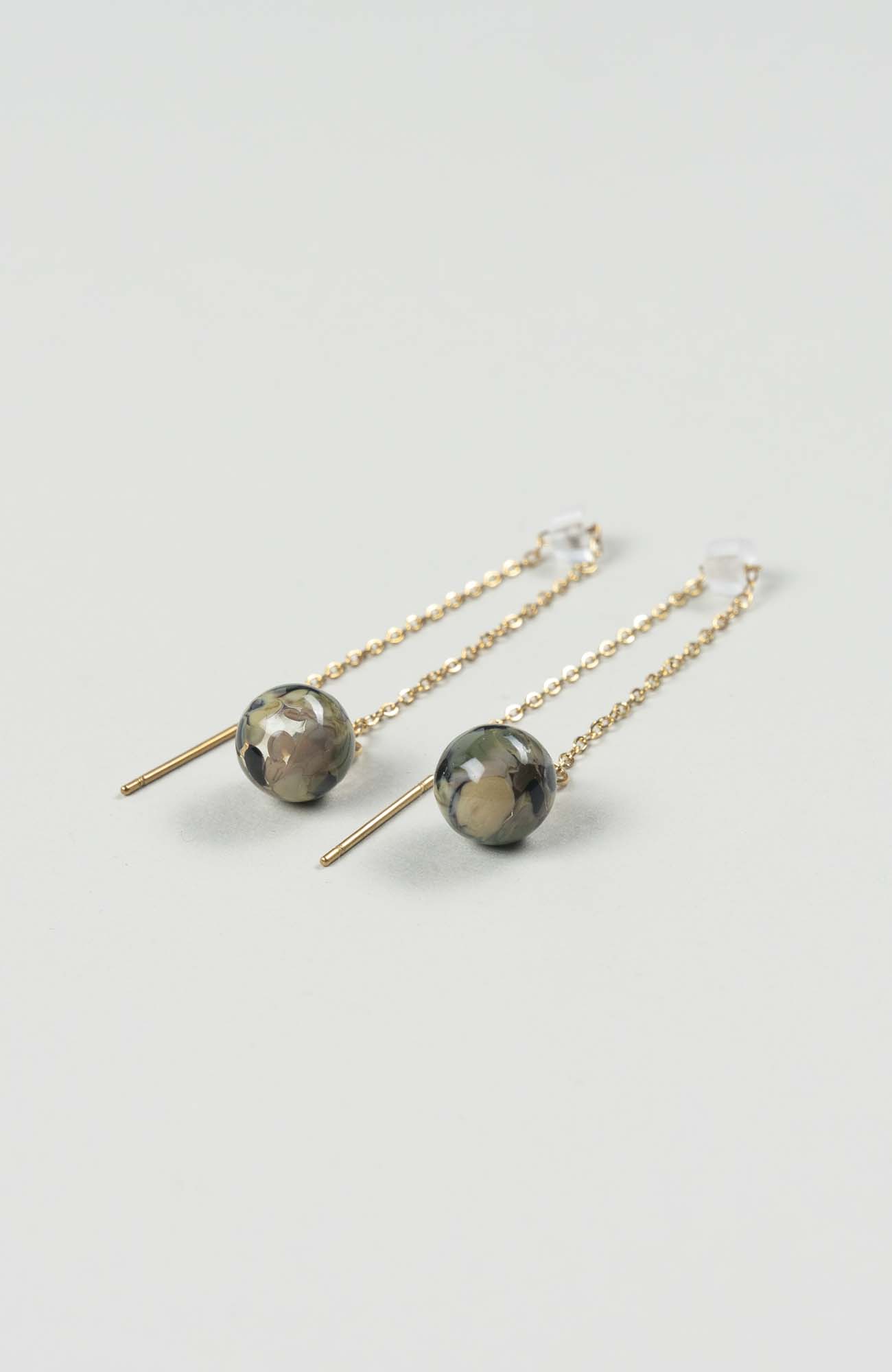 Boucles d’oreilles chaînettes British Doré