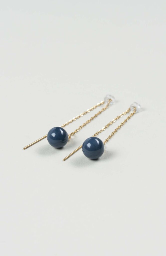 Boucles d'oreilles chaînettes Azura Uni Doré