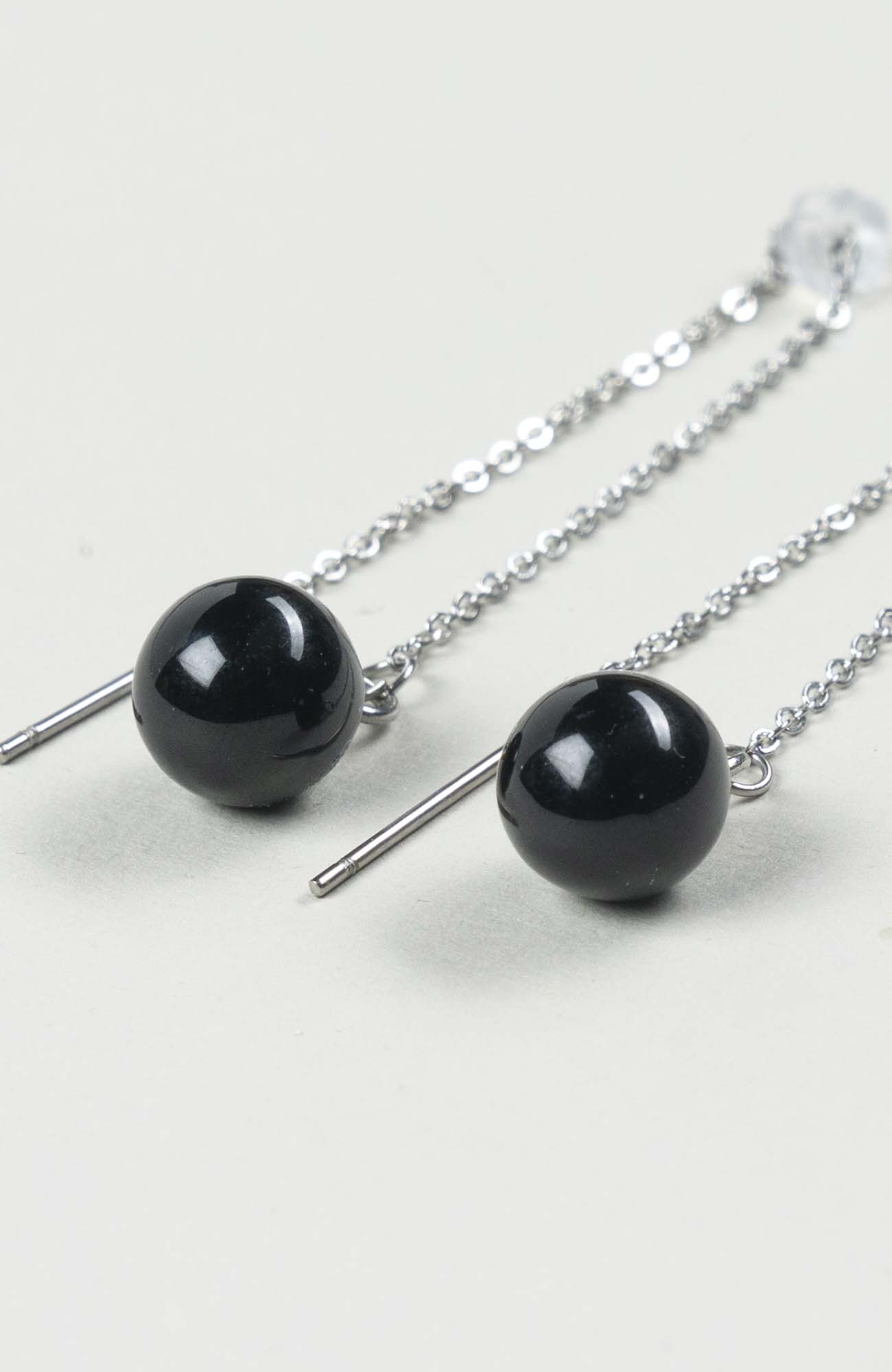 Boucles d’oreilles chaînettes Intense Uni Argenté