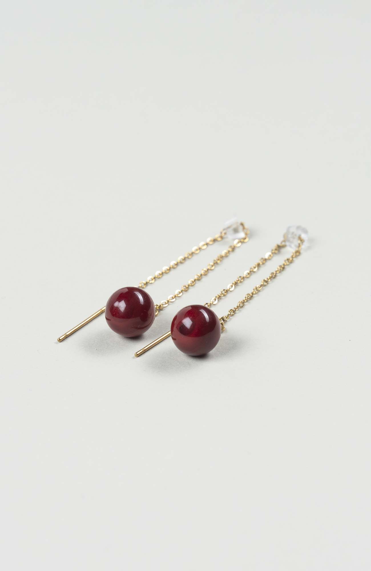 Boucles d’oreilles chaînettes Velours Uni Doré