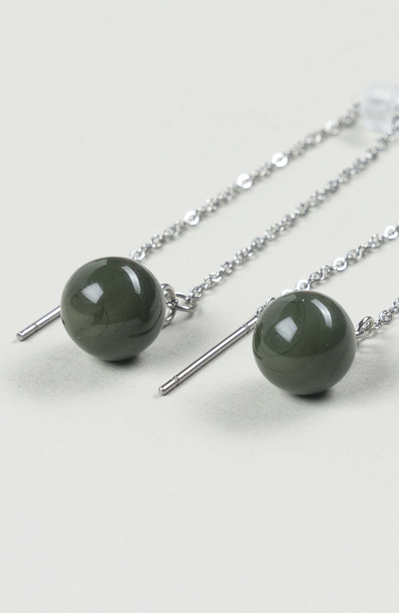 Boucles d’oreilles chaînettes British Uni Argenté