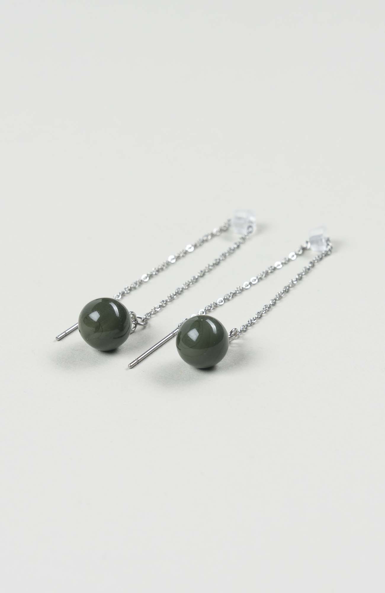 Boucles d’oreilles chaînettes British Uni Argenté