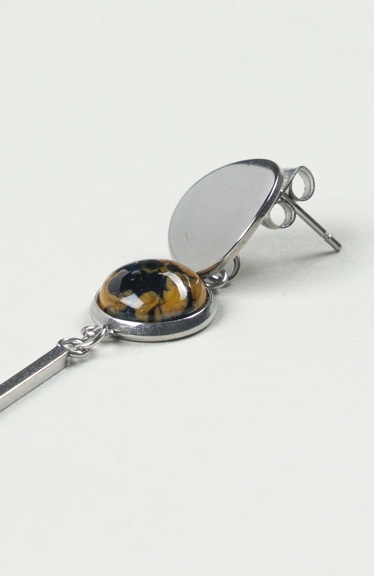 Clous d’oreilles pendants Azura Argenté