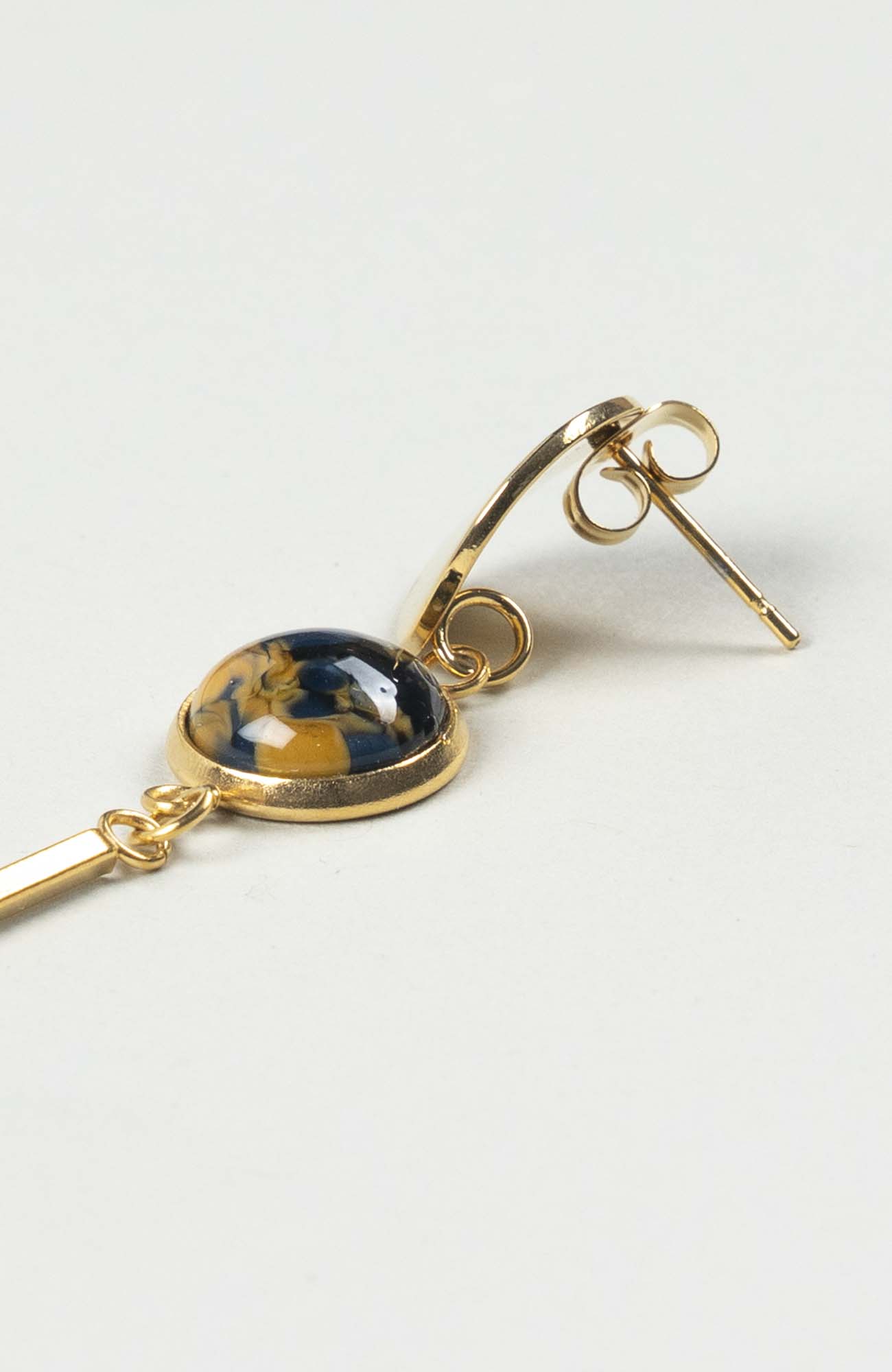 Clous d’oreilles pendants Azura Doré