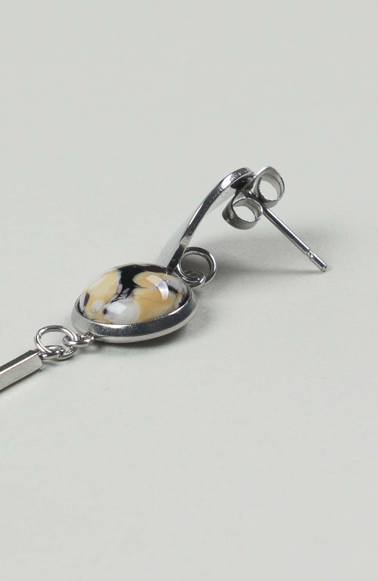 Clous d’oreilles pendants Intense Argenté