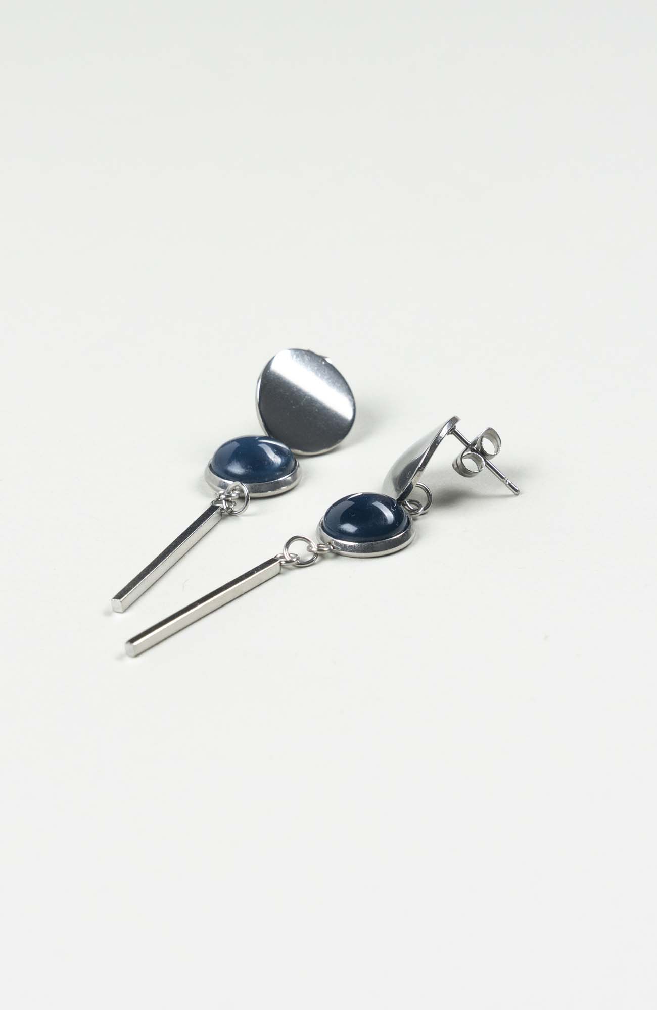Clous d’oreilles pendants Azura Uni Argenté
