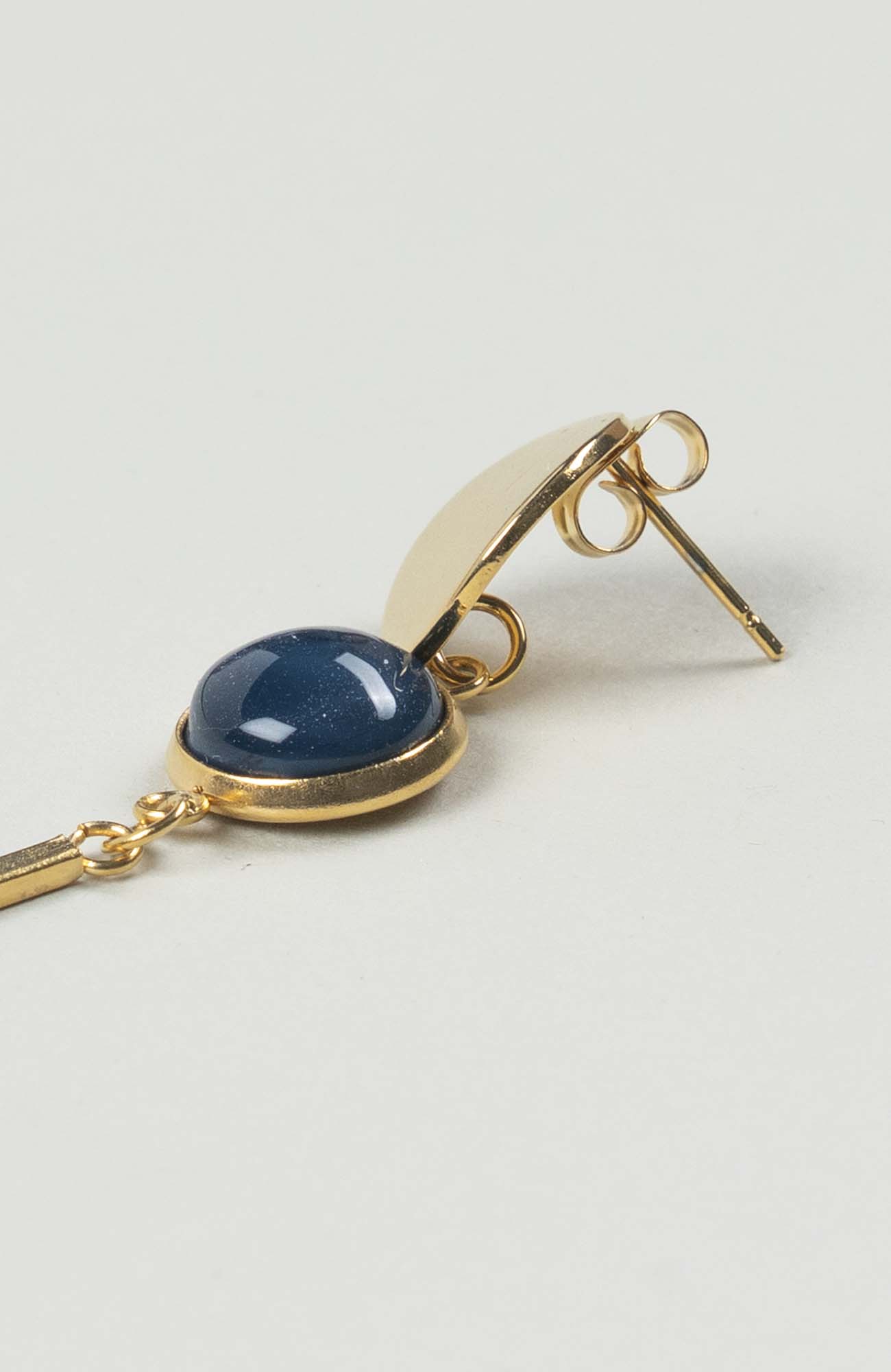 Clous d’oreilles pendants Azura Uni Doré
