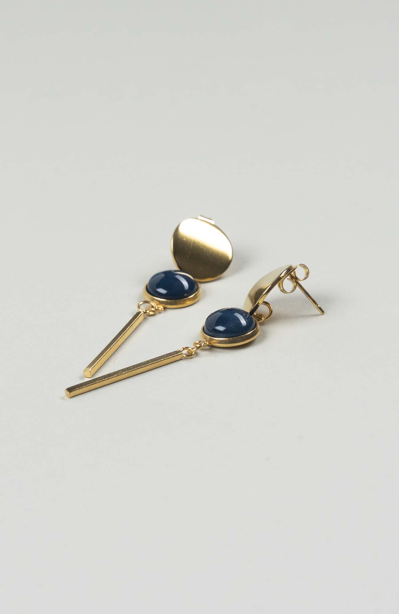 Clous d’oreilles pendants Azura Uni Doré