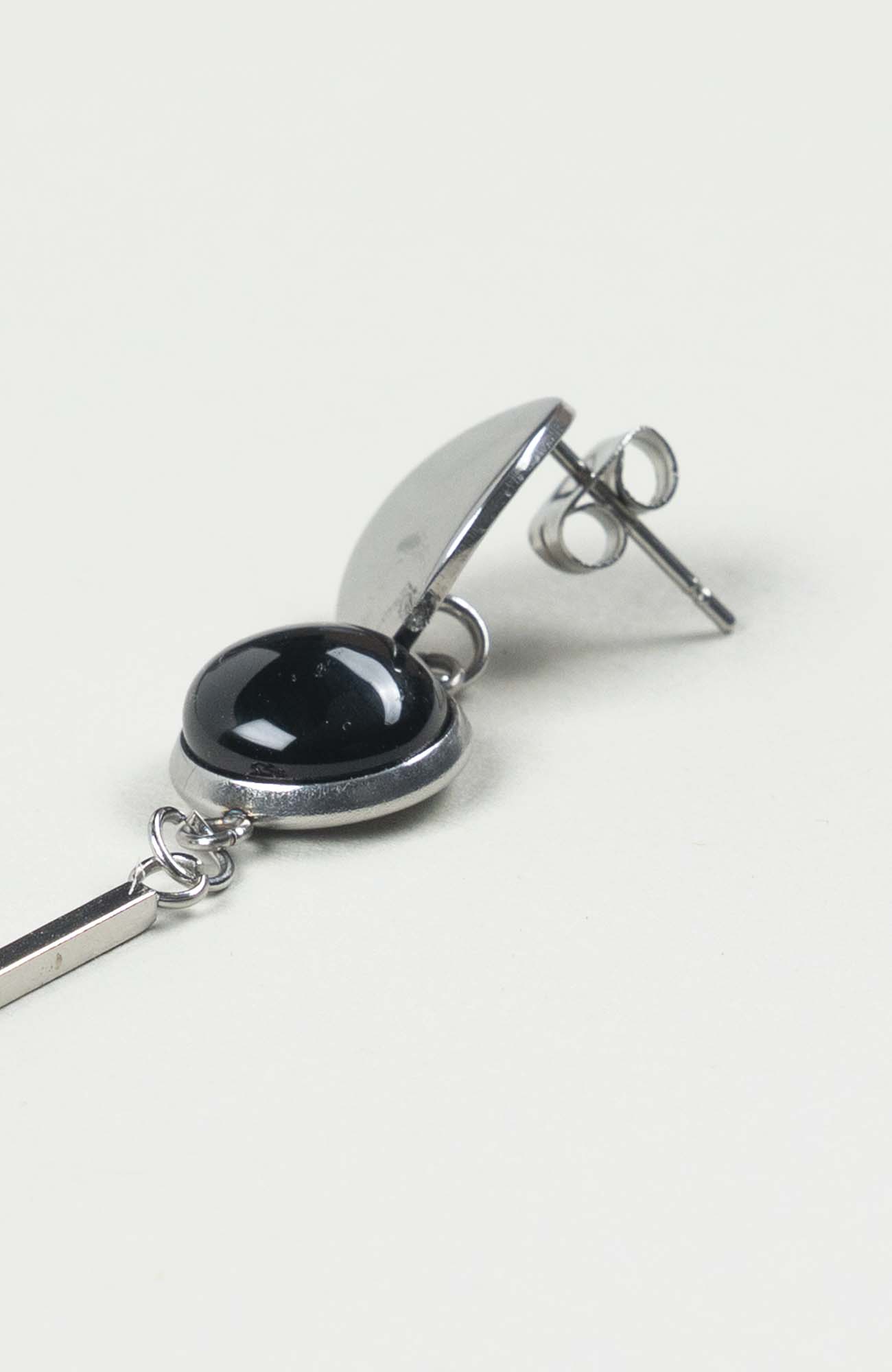 Clous d’oreilles pendants Intense Uni Argenté