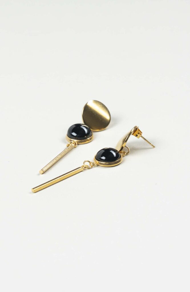 Clous d'oreilles pendants Intense Uni Doré