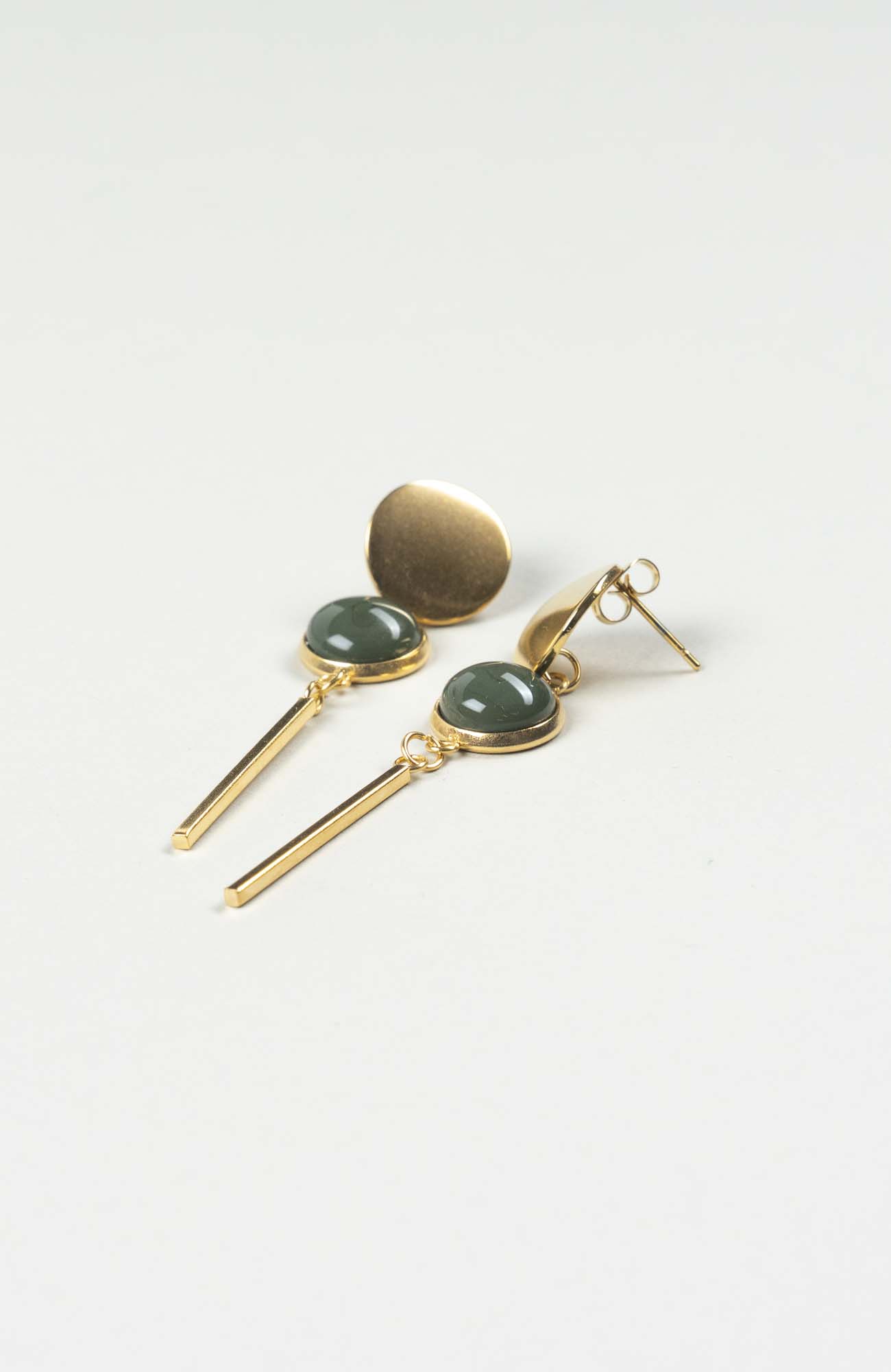 Clous d&rsquo;oreilles pendants British Uni Doré