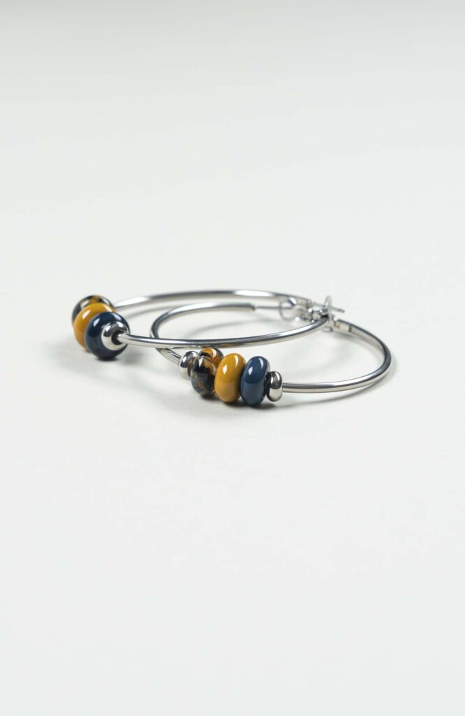 Boucles d'oreilles créoles Azura Argenté