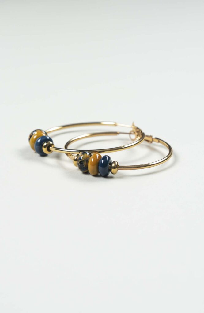 Boucles d'oreilles créoles Azura Doré