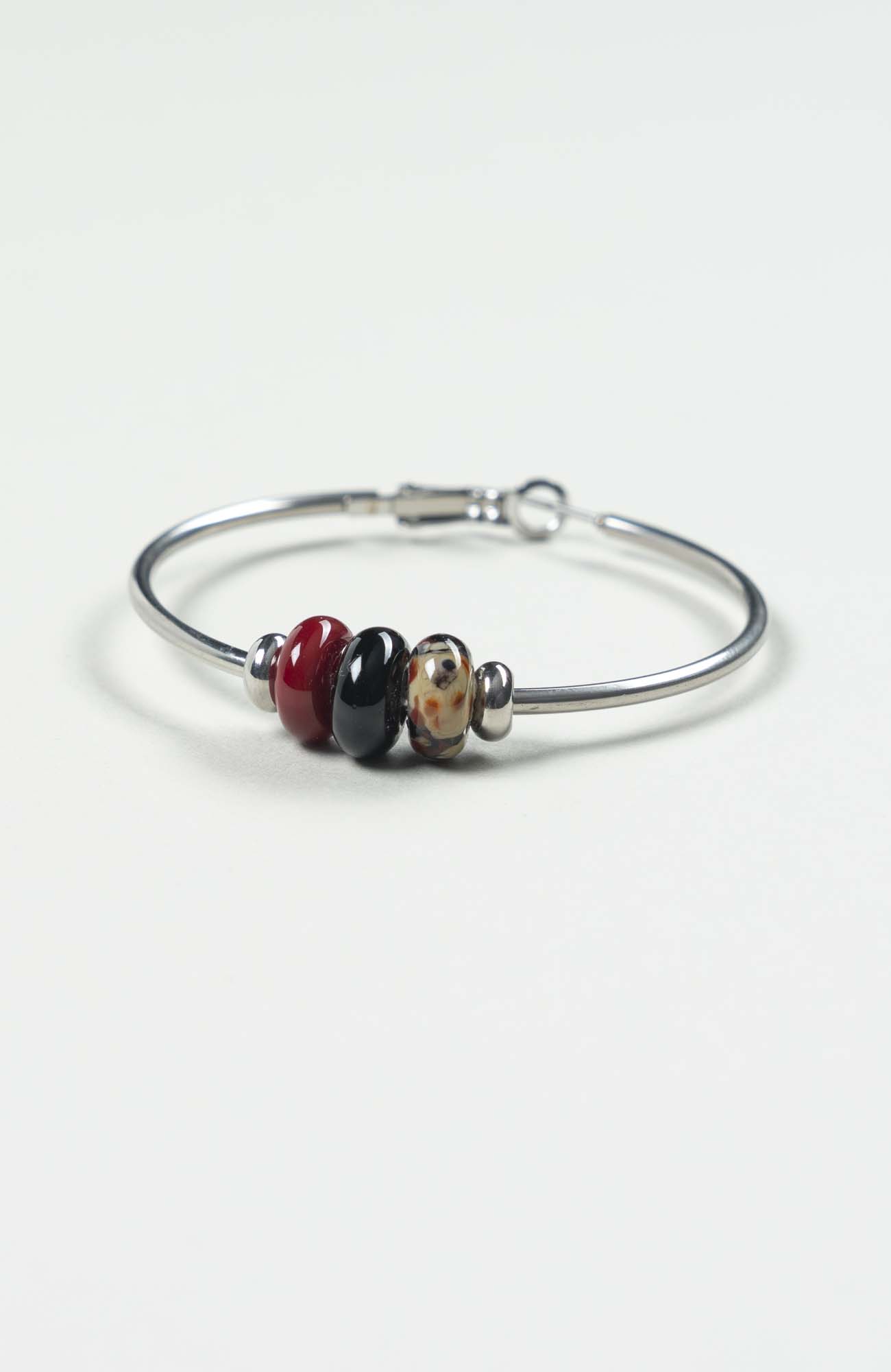 Boucles d’oreilles créoles Velours Argenté