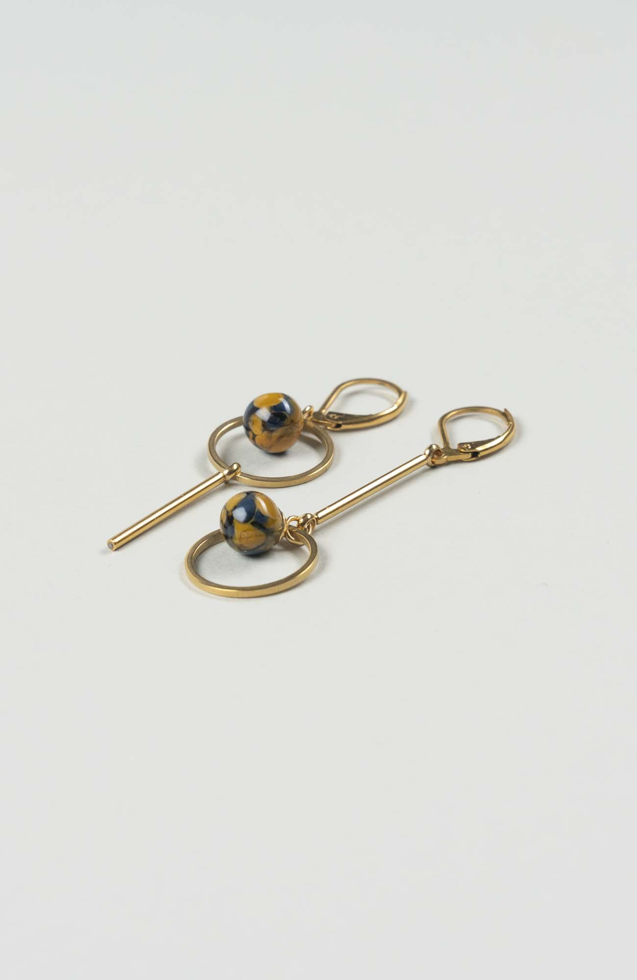 Boucles d’oreilles destructurées Azura Doré