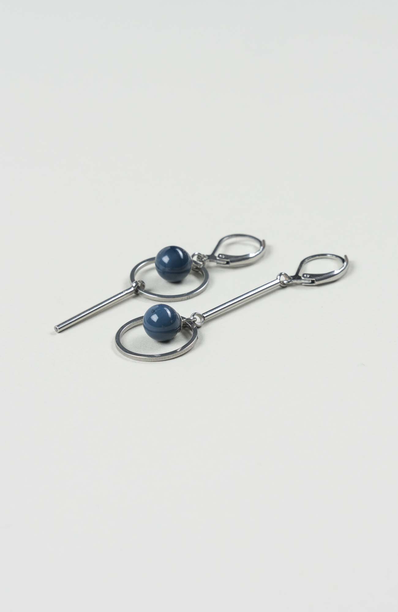 Boucles d&rsquo;oreilles destructurées Azura Uni Argenté