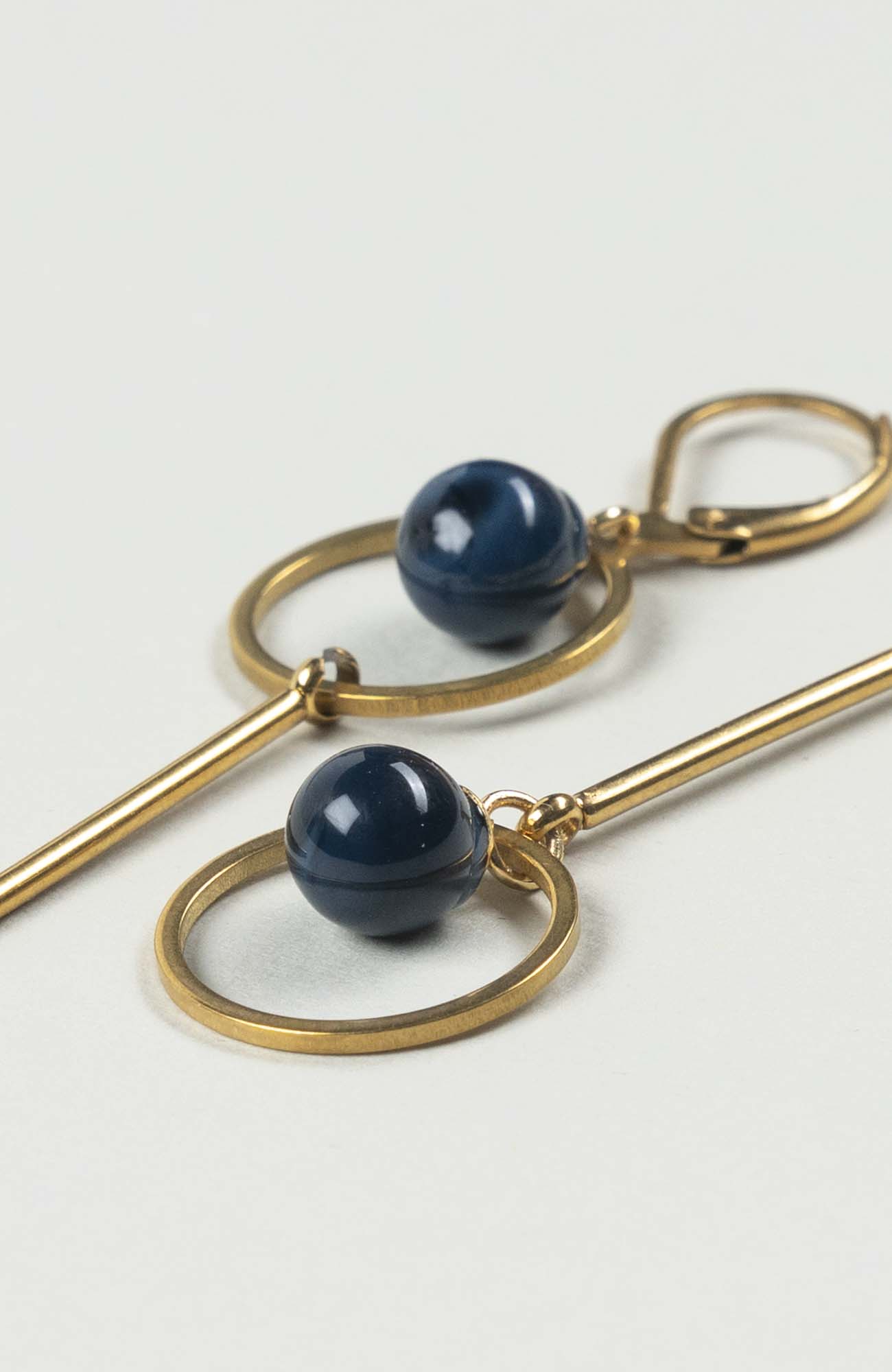 Boucles d&rsquo;oreilles destructurées Azura Uni Doré