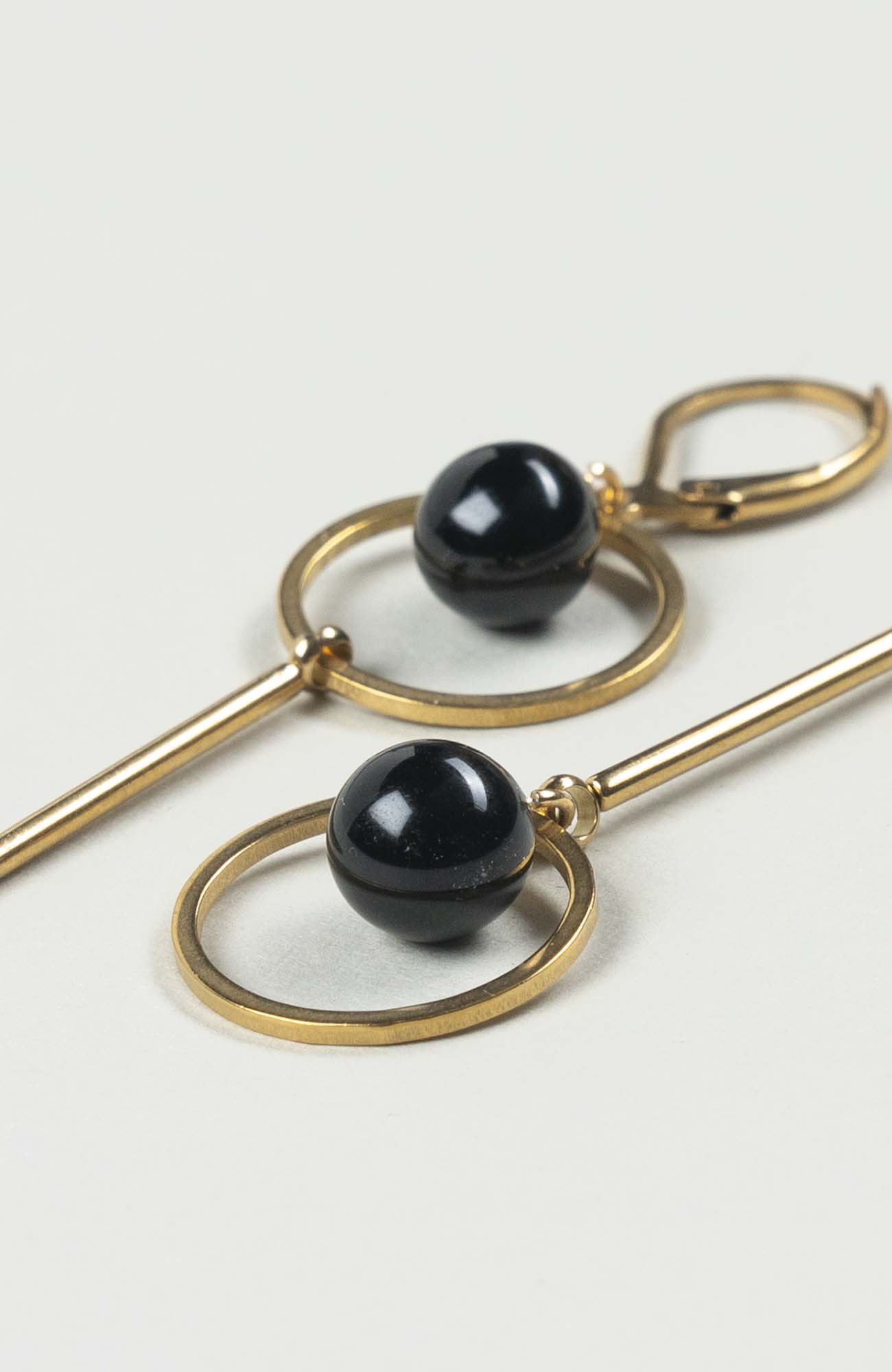 Boucles d&rsquo;oreilles destructurées Intense Uni Doré