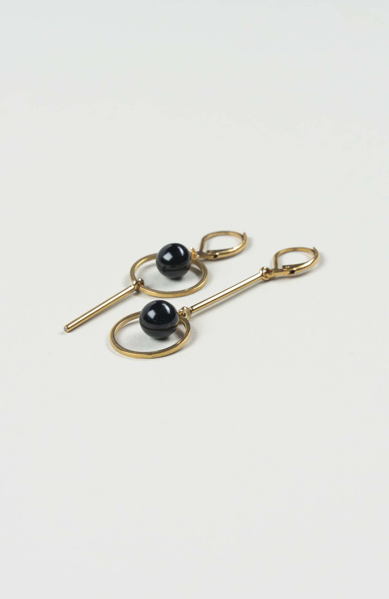 Boucles d&rsquo;oreilles destructurées Intense Uni Doré