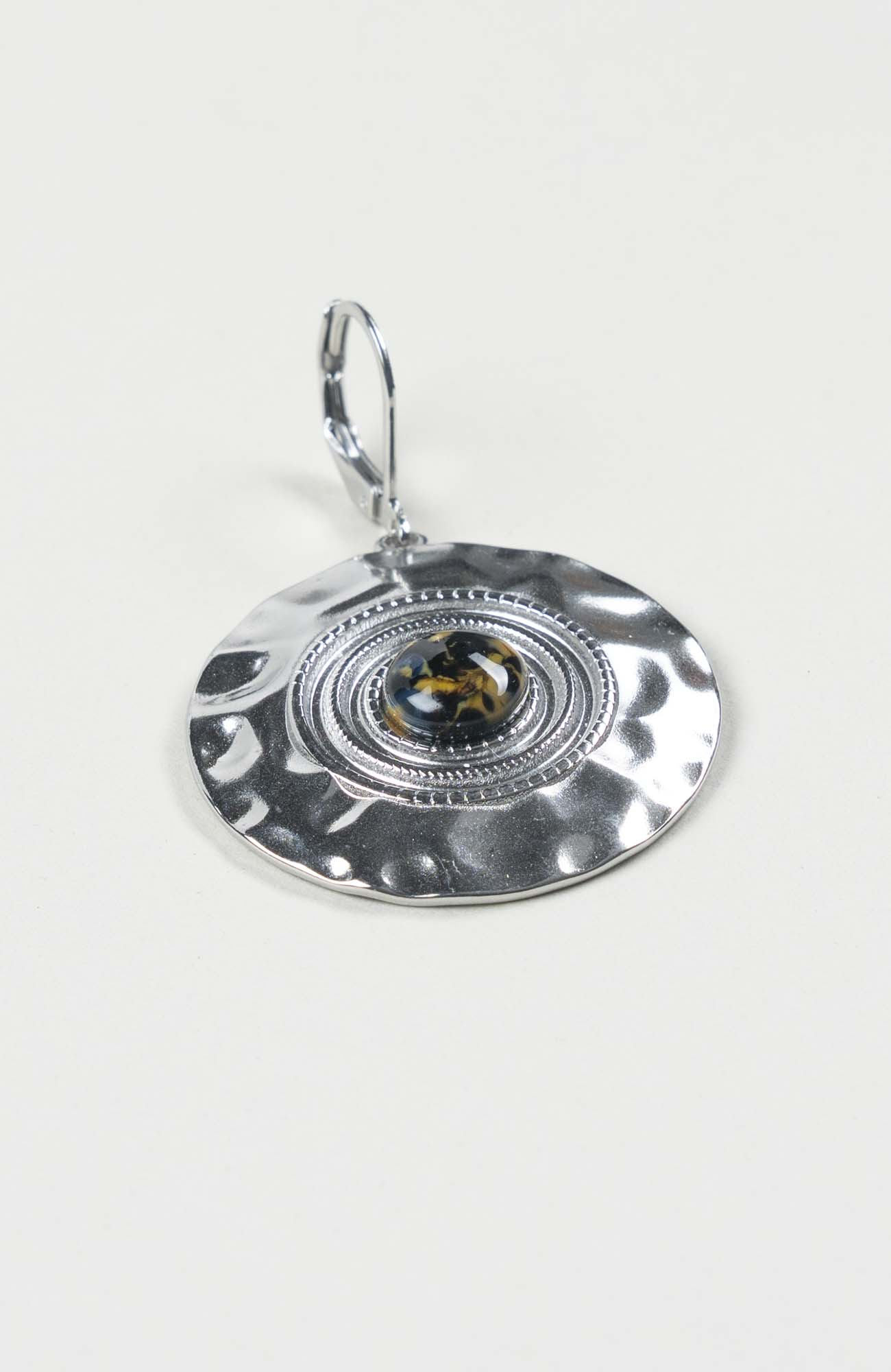 Boucles d&rsquo;oreilles disques Azura Argenté