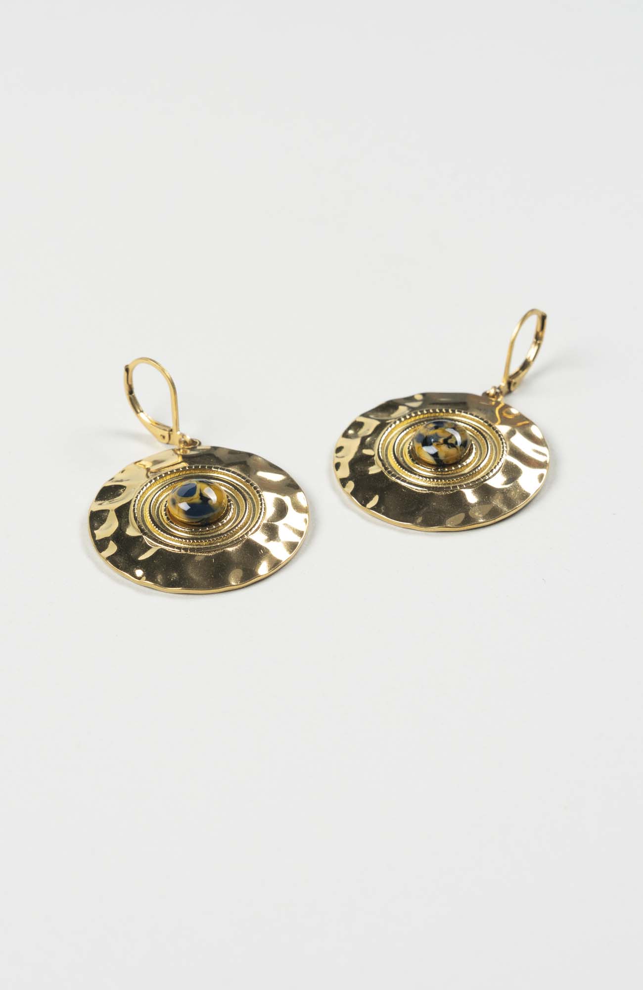 Boucles d&rsquo;oreilles disques Azura Doré
