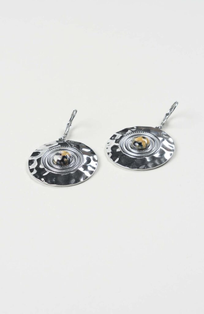 Boucles d'oreilles disques Intense Argenté