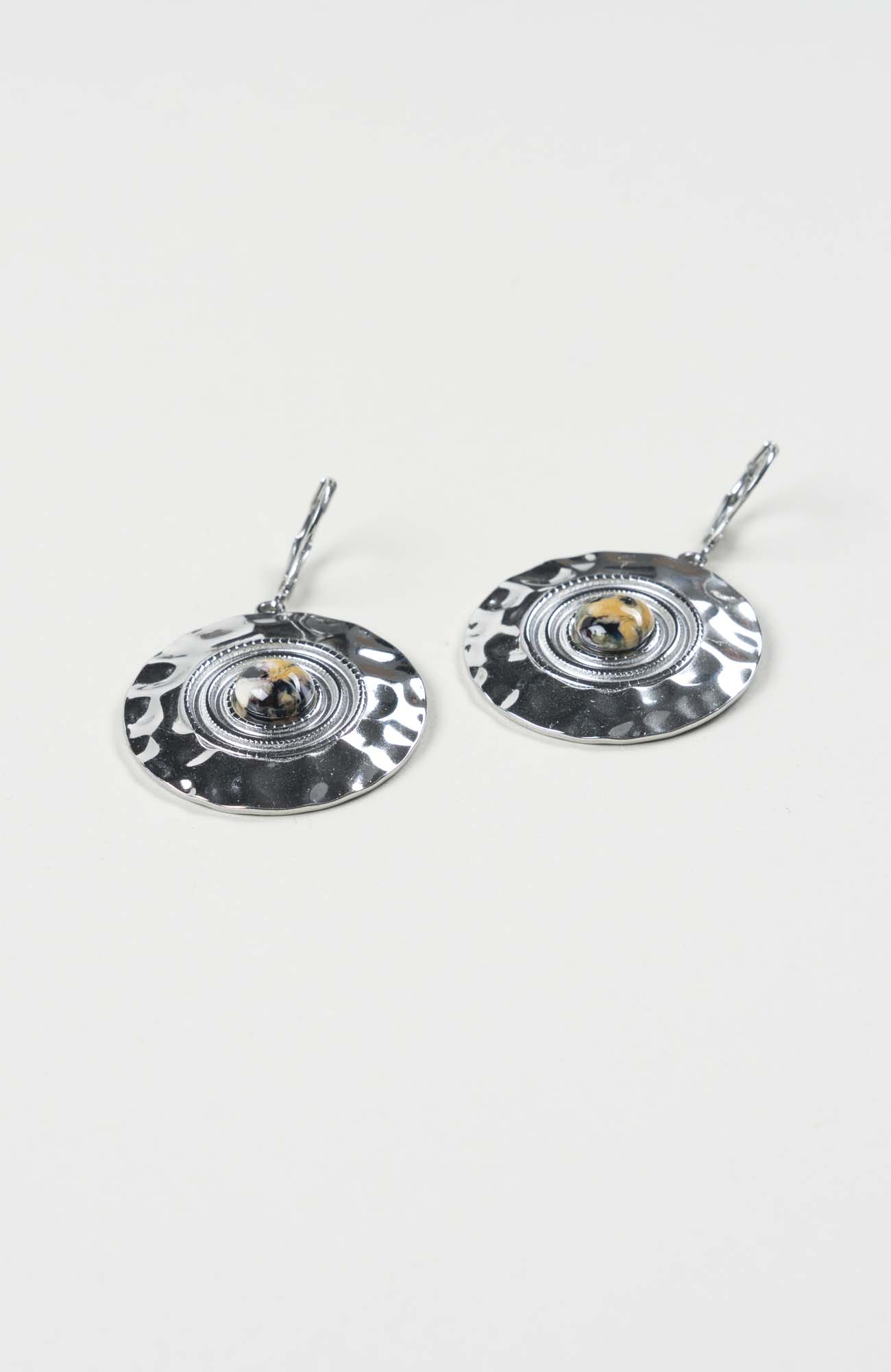 Boucles d’oreilles disques Intense Argenté