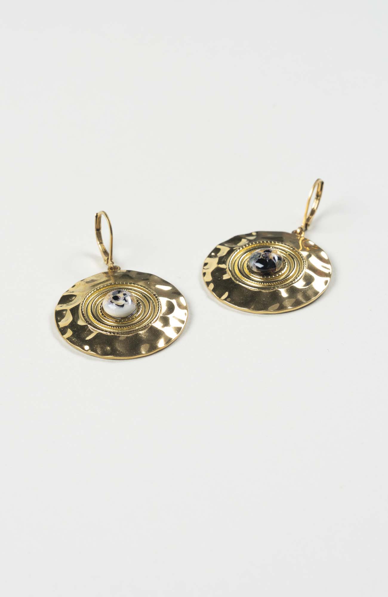 Boucles d&rsquo;oreilles disques Intense Doré