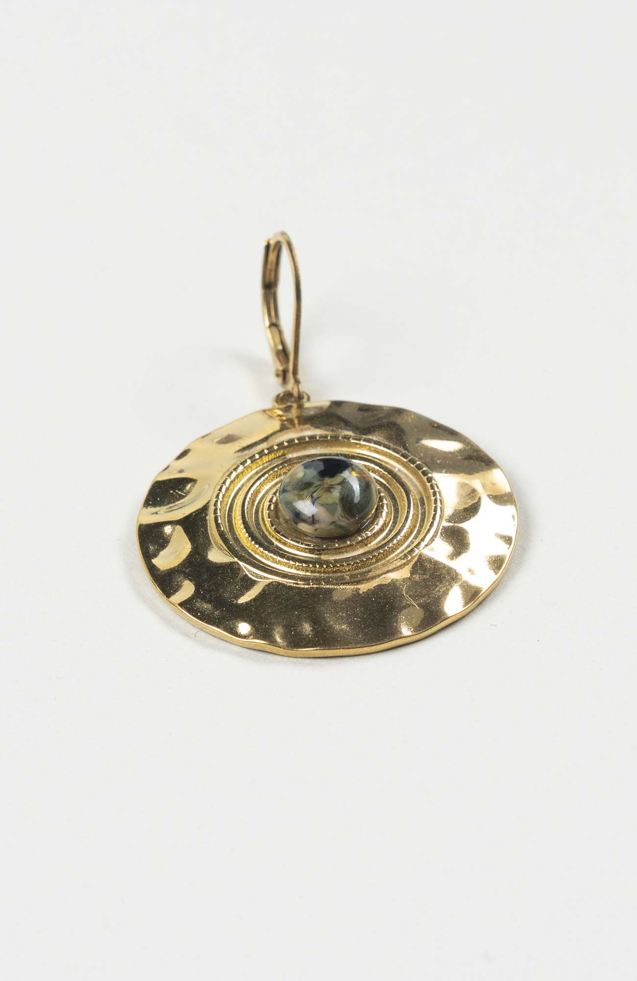 Boucles d’oreilles disques British Doré