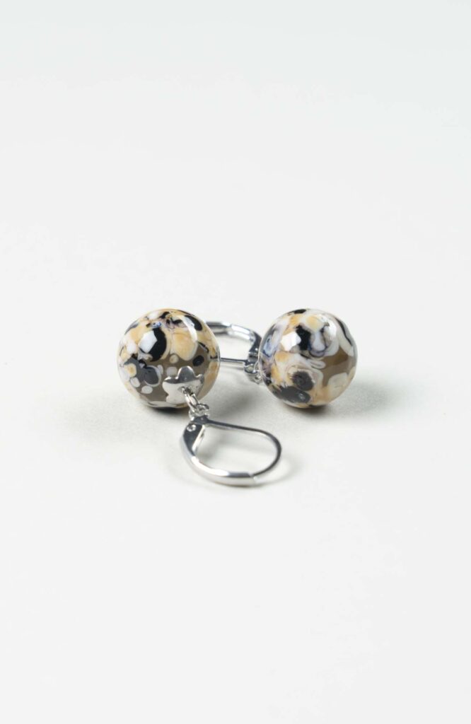 Boucles d'oreilles perles Intense Argenté