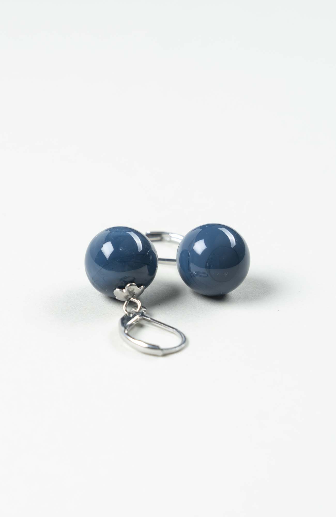 Boucles d&rsquo;oreilles perles Azura Uni Argenté