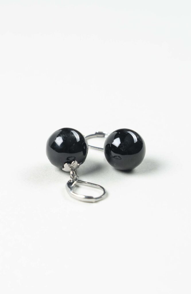 Boucles d'oreilles perles Intense Uni Argenté