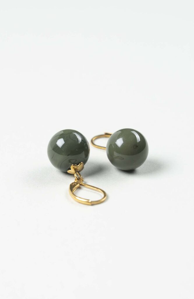 Boucles d'oreilles perles British Uni Doré