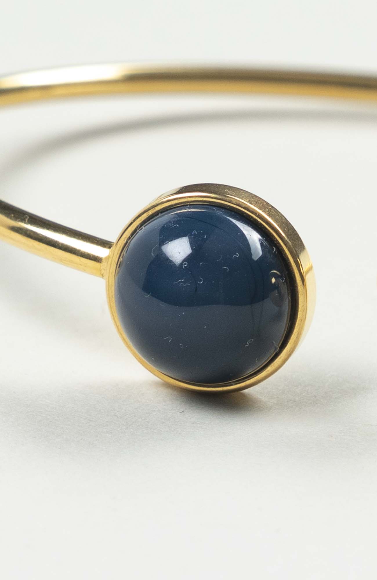 Bracelet grand jonc cabochon Azura Uni Doré
