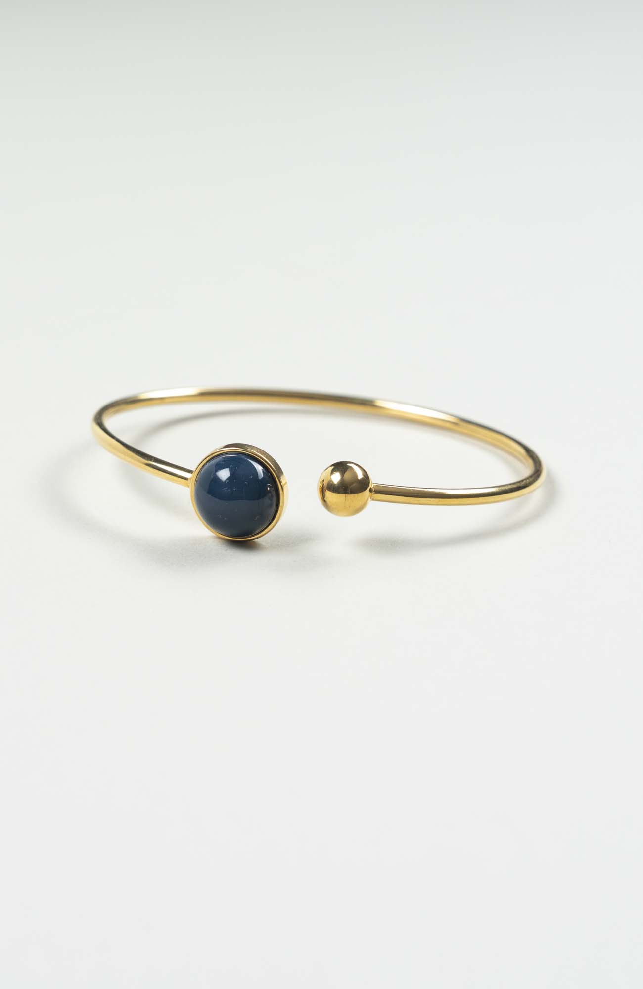 Bracelet grand jonc cabochon Azura Uni Doré