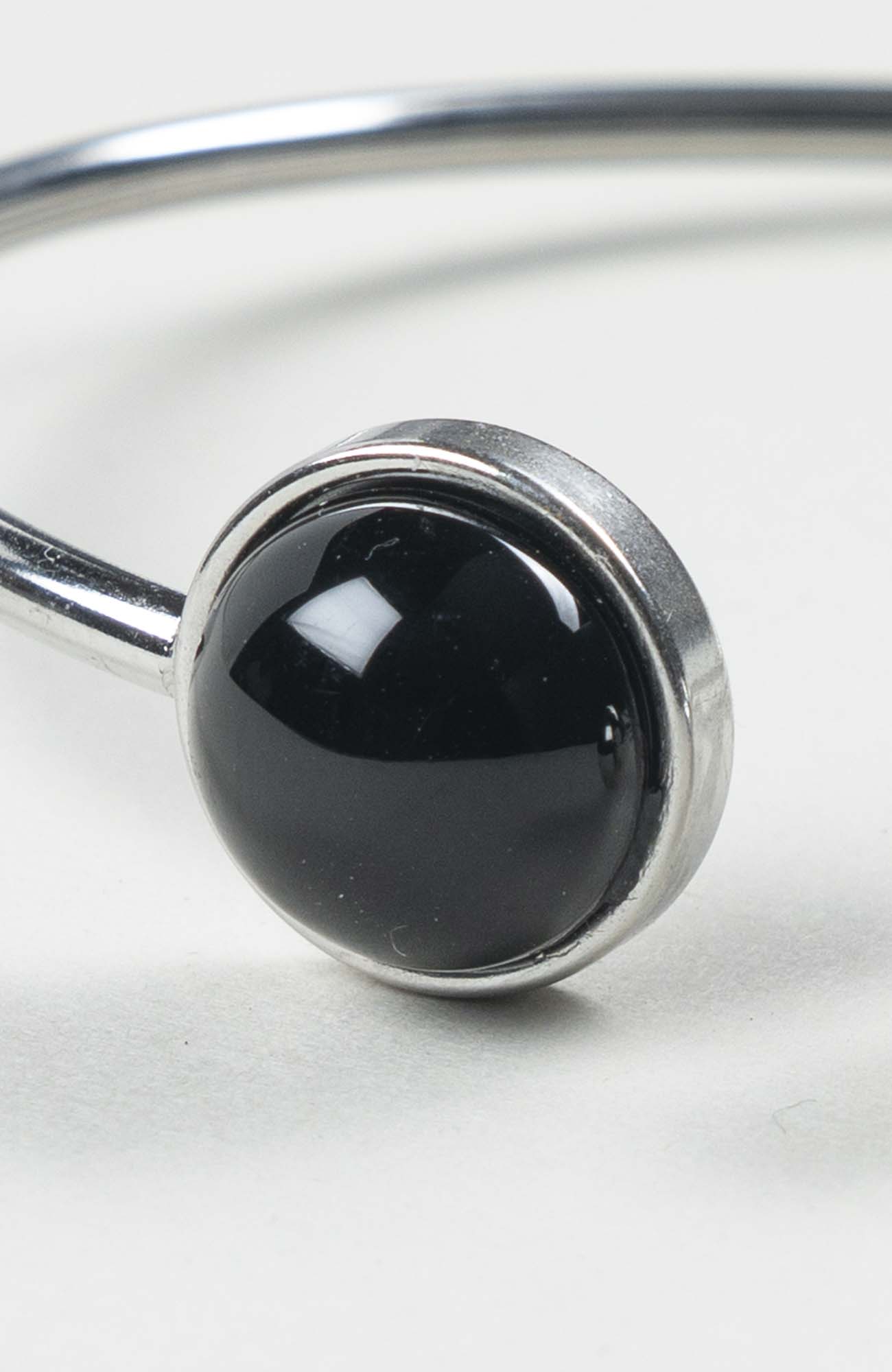 Bracelet grand jonc cabochon Intense Uni Argenté