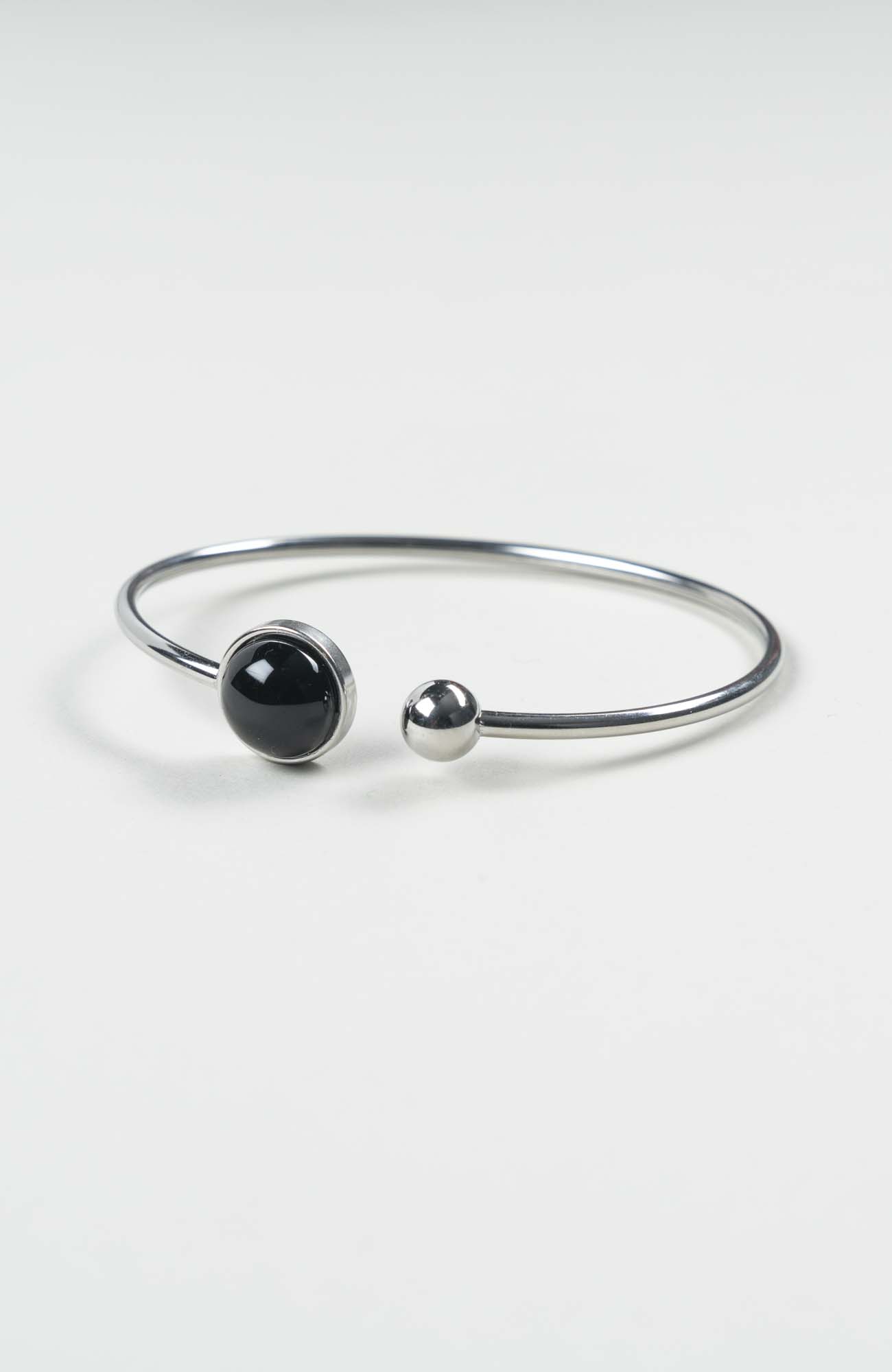 Bracelet grand jonc cabochon Intense Uni Argenté
