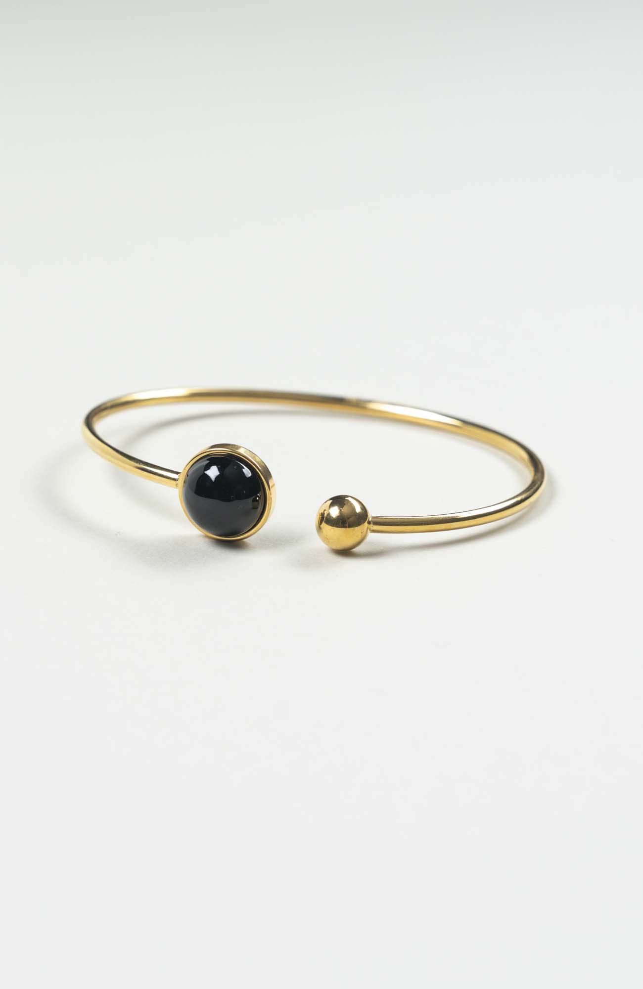 Bracelet grand jonc cabochon Intense Uni Doré