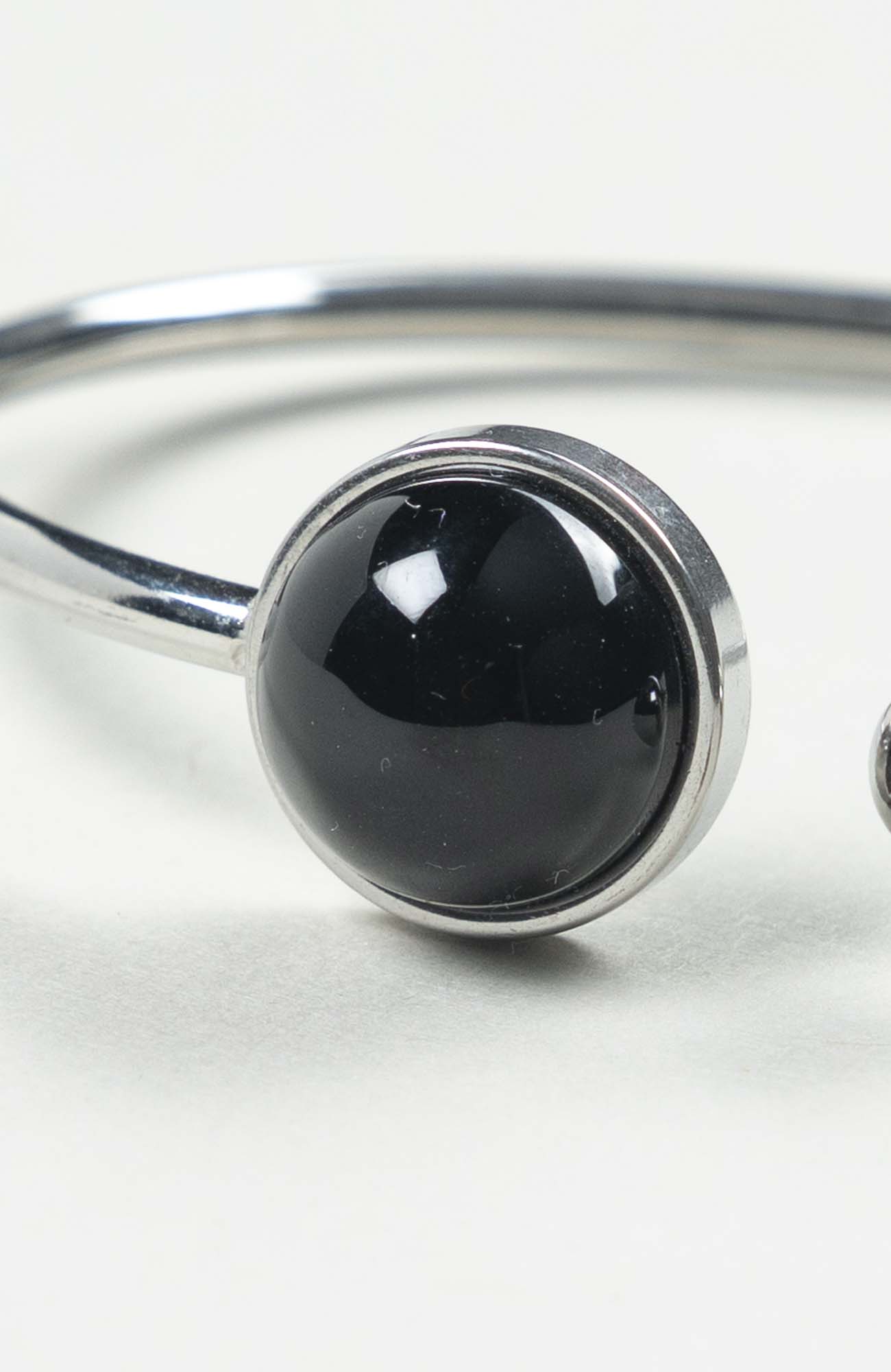 Bracelet petit jonc cabochon Intense Uni Argenté