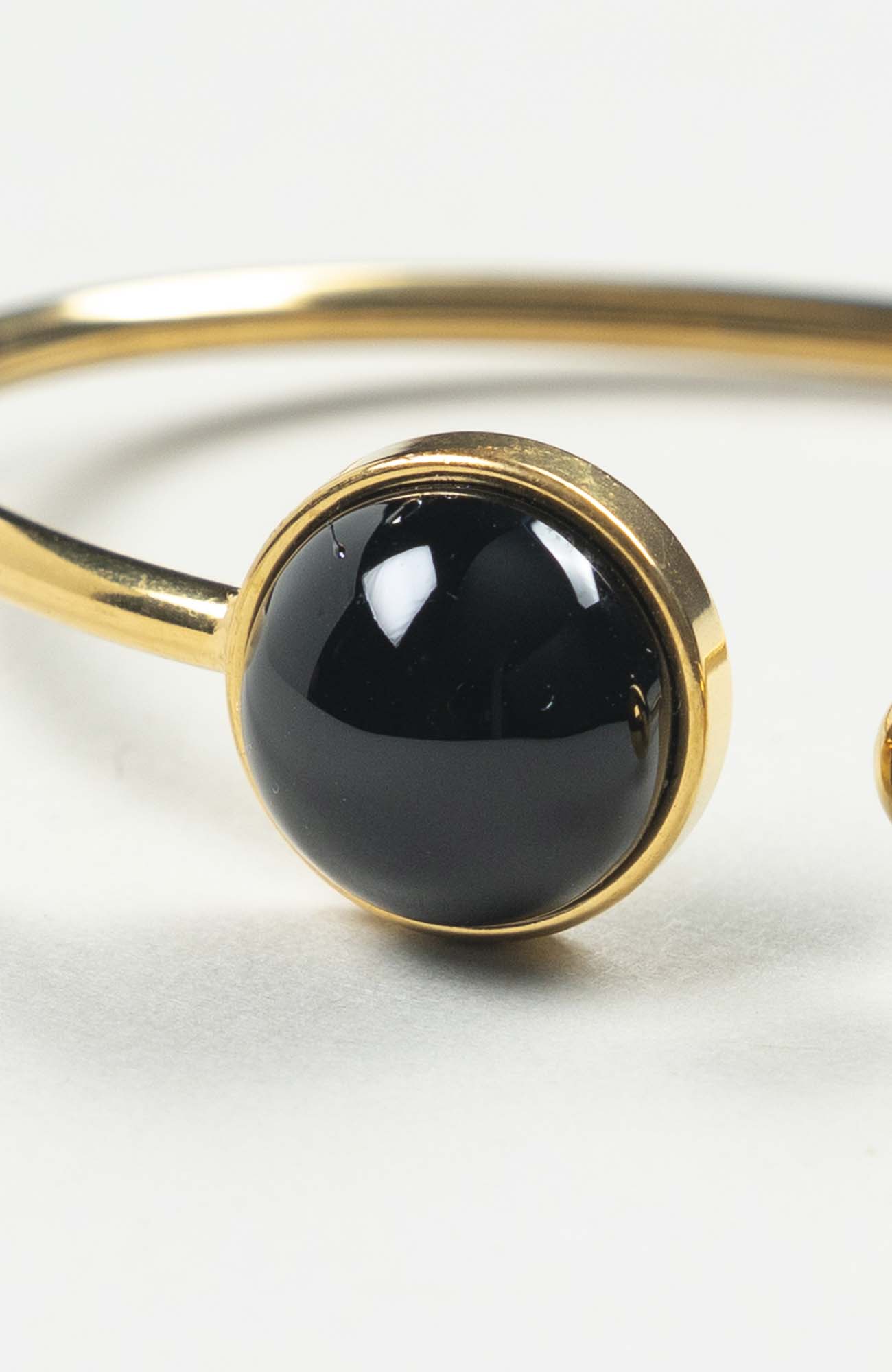 Bracelet petit jonc cabochon Intense Uni Doré