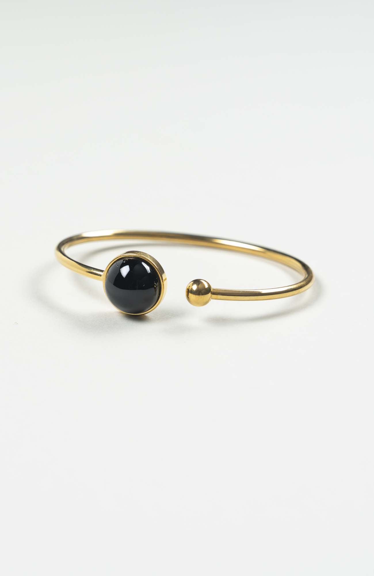 Bracelet petit jonc cabochon Intense Uni Doré