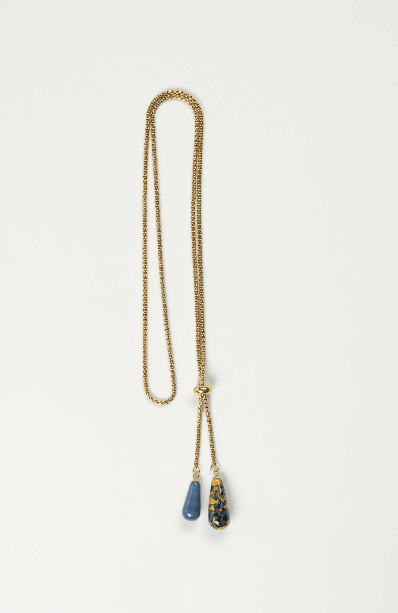 Collier sautoir Azura Doré