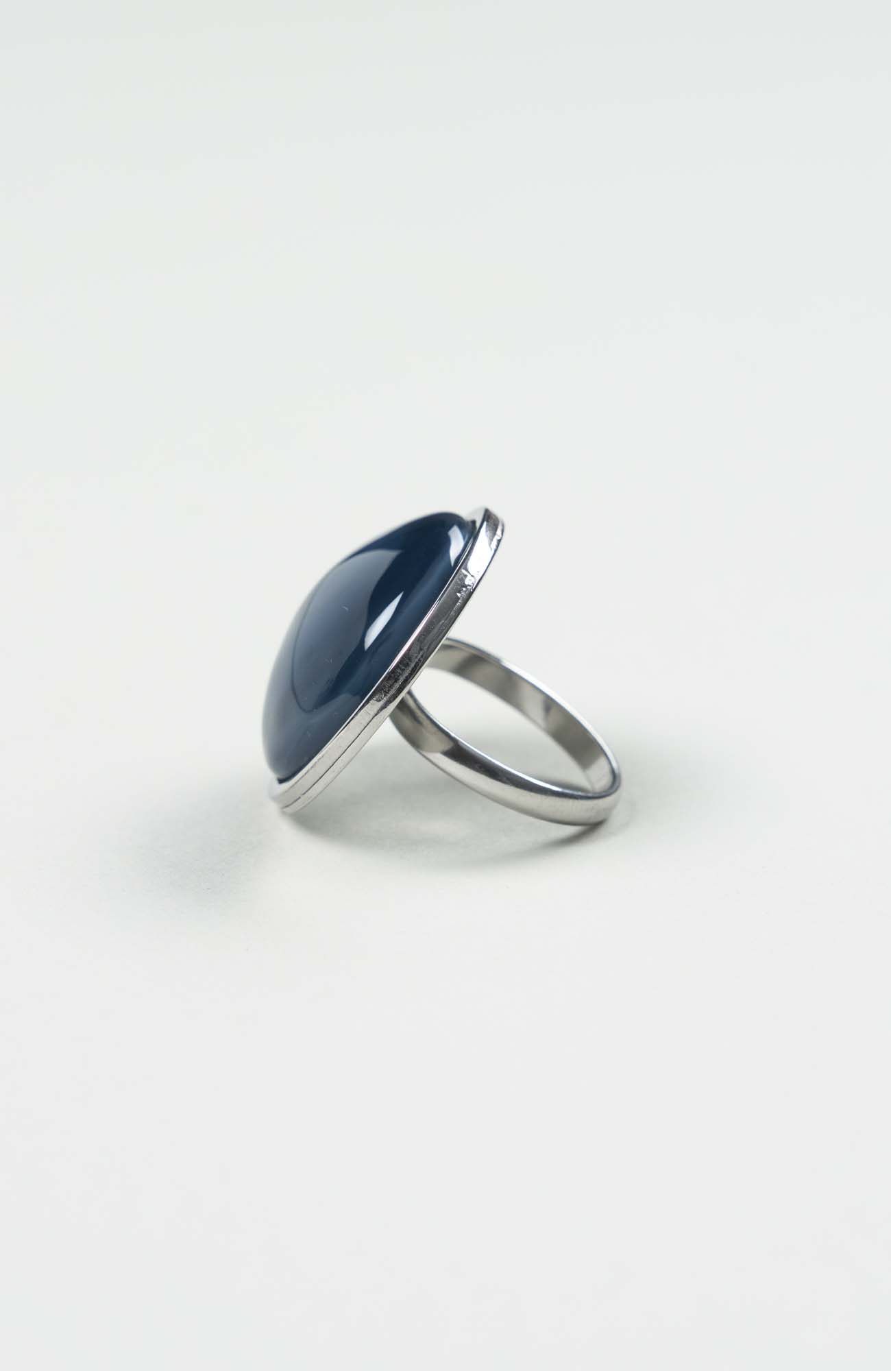Bague grand cabochon Azura Uni Argenté