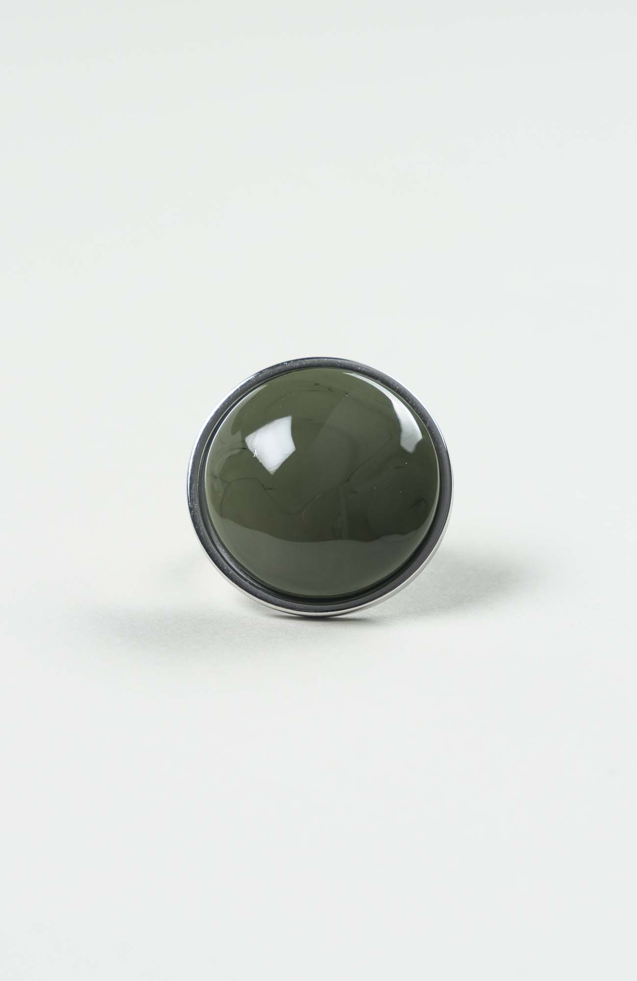 Bague grand cabochon British Uni Argenté