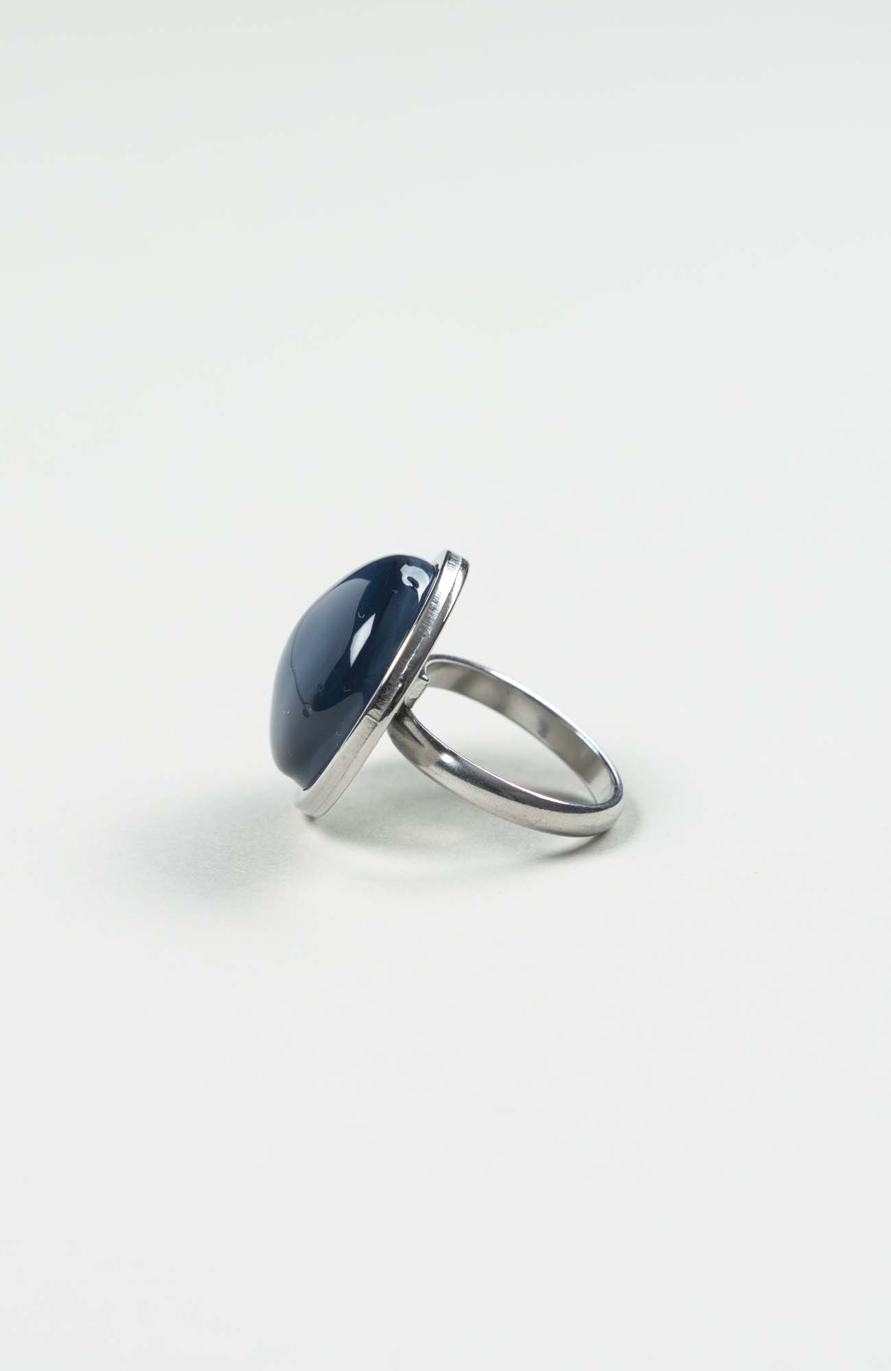 Bague moyen cabochon Azura Uni Argenté
